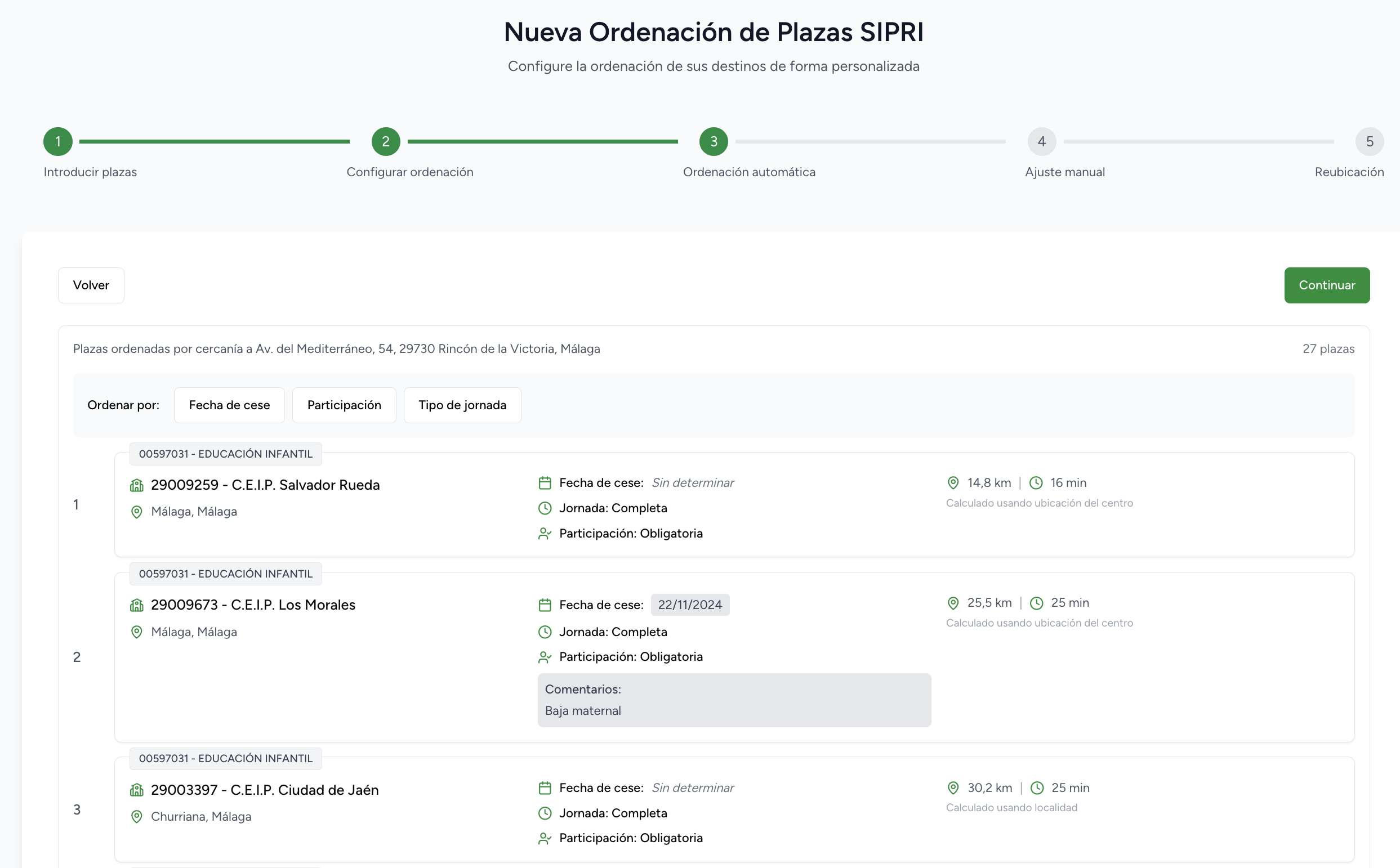 Vista previa de la plataforma